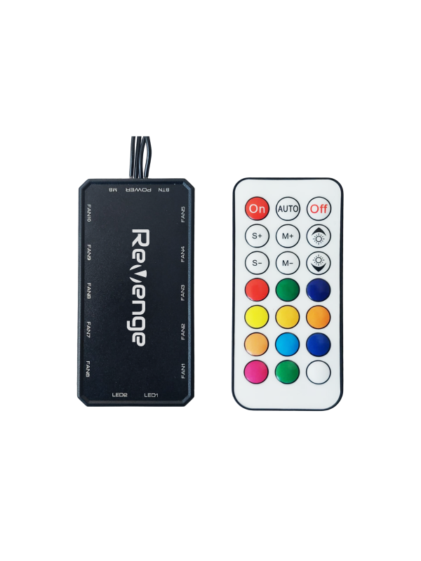 Revenge RV400 4in1 Kumandalı Beyaz 12cm RGB Fan Seti Fan Kontrolör Dahil 120mm 4lü Kasa Fanı