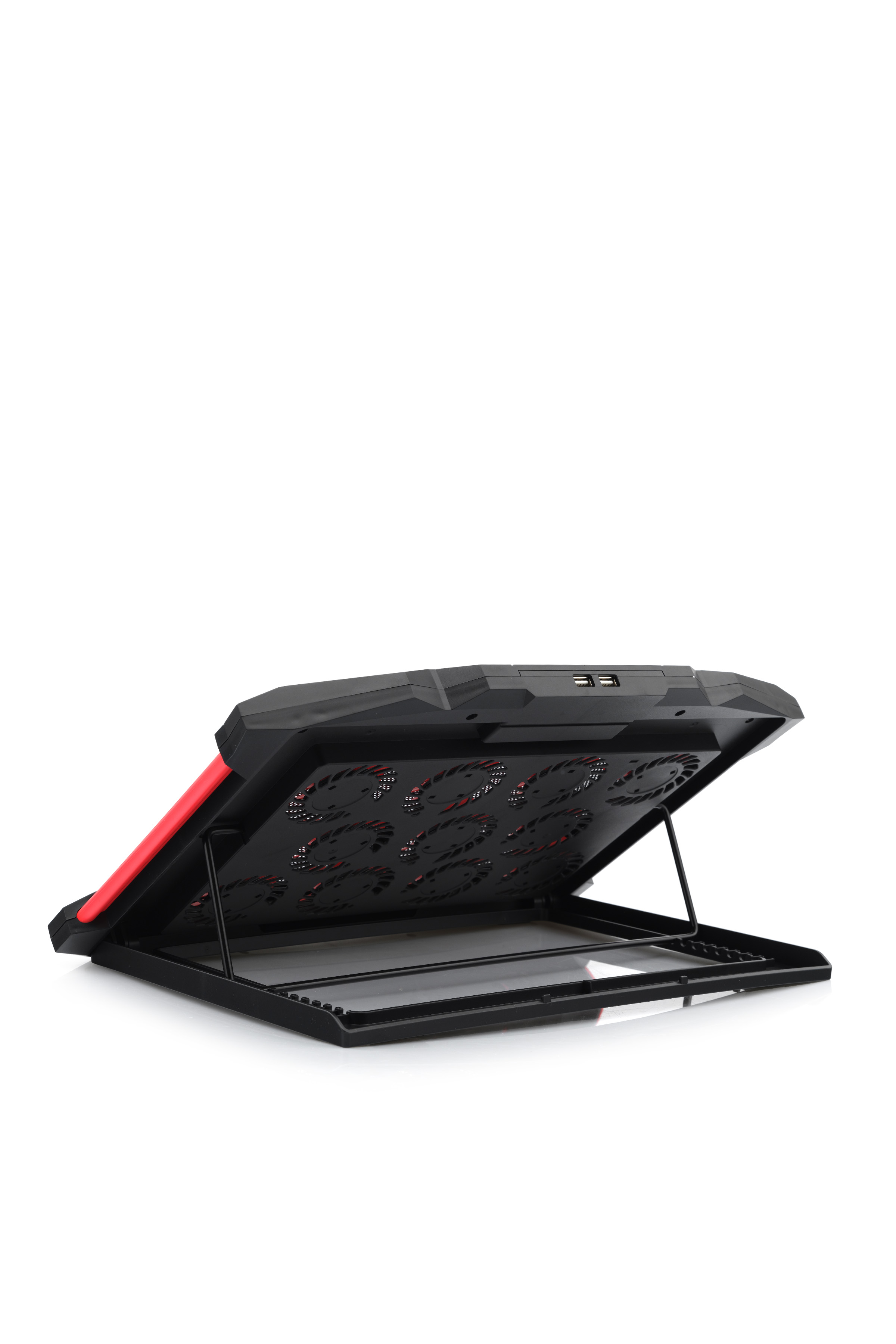 X100R Kırmızı Ledli 11 Fanlı Laptop Soğutucu 8 Ayarlanabilir Yükseklikli Notebook Dizüstü Standı