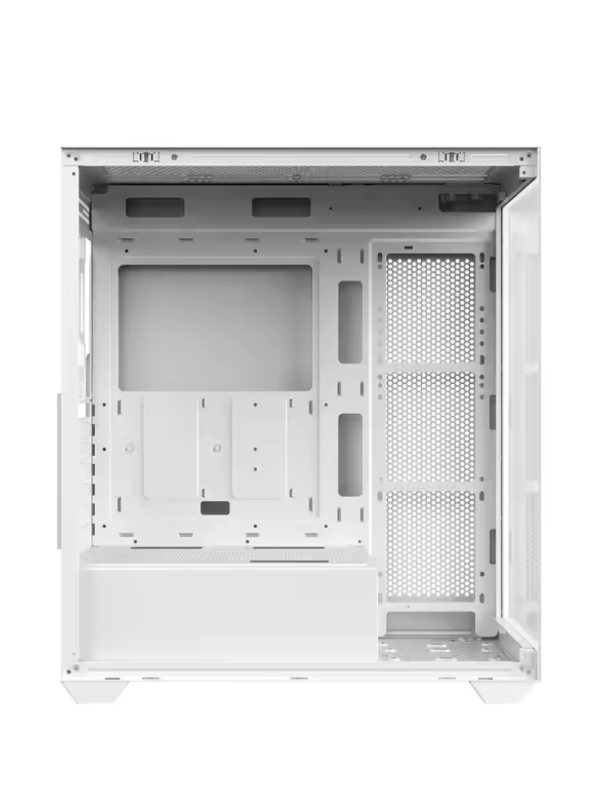 Serenity V2 Beyaz Midi Tower 4 RGB Fanlı Temperli Cam Panel Gaming Oyuncu Bilgisayar Kasası