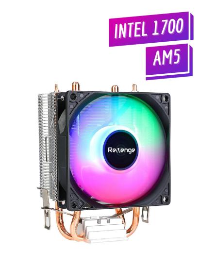Cold Frost 601 RGB Fanlı Intel AMD Uyumlu Bakır Borulu CPU Soğutucu İşlemci Fanı