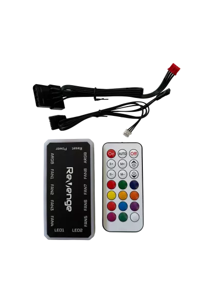 6 PIN Fanlar ile Uyumlu ARGB Fan Kontrolcüsü Kumandalı LED Anakart Bağlantılı Hub Kontrolör Kumanda Seti