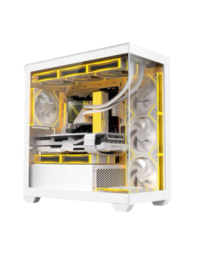 Serenity V2 Beyaz Midi Tower 4 RGB Fanlı Temperli Cam Panel Gaming Oyuncu Bilgisayar Kasası