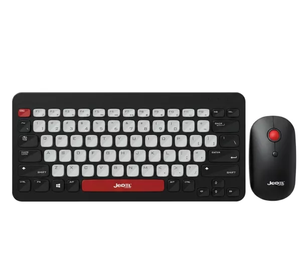 WS681 Kablosuz 2.4GHZ Slim Klavye Mouse Seti Bluetooth Siyah Beyaz İnce Ofis Klavye Set