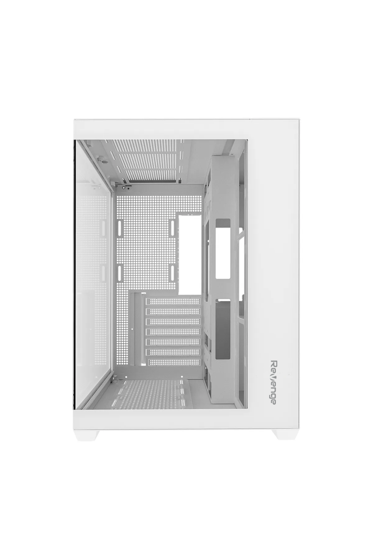 Beyaz Kumandalı Supernova 7 RGB Fanlı ATX Temperli Cam Panel Akvaryum Gaming Bilgisayar Kasası