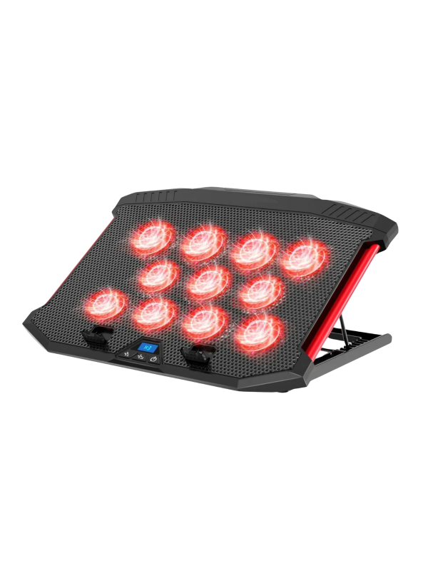 X100R Kırmızı Ledli 11 Fanlı Laptop Soğutucu 8 Ayarlanabilir Yükseklikli Notebook Dizüstü Standı